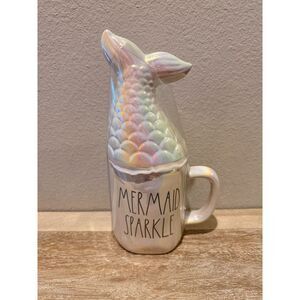 Rae Dunn Mermaid Sparkle Iridescent Mug